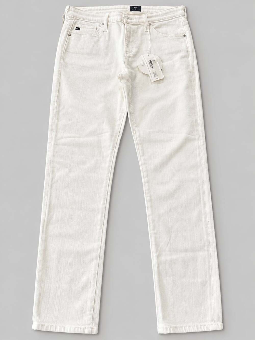 AG The Prima Ankle Size 27 White Cigarette Jeans (n1)